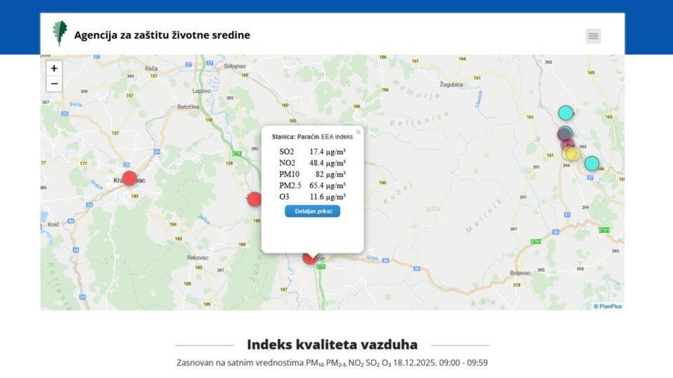 FOTO: Agencija za zaštitu živone sredine